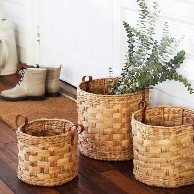 Woven Storage Baskets, Set of 3