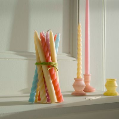 Unscented Taper Candles, 9 Inch Set of 2