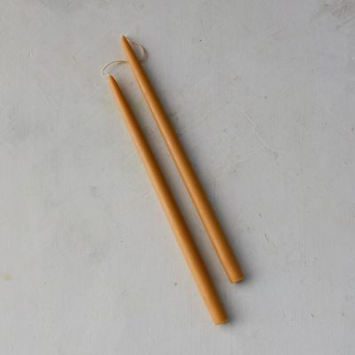 Beeswax Taper Candles, Set of 2