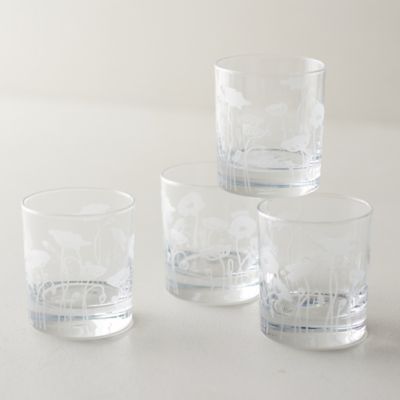 Poppy Glasses, Set of 4