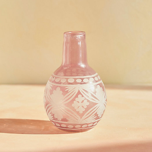 View larger image of Pastel Etched Glass Vase, Bud