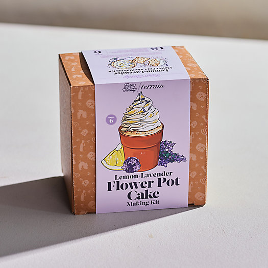 View larger image of Lemon Lavender Flower Pot Cupcake Kit