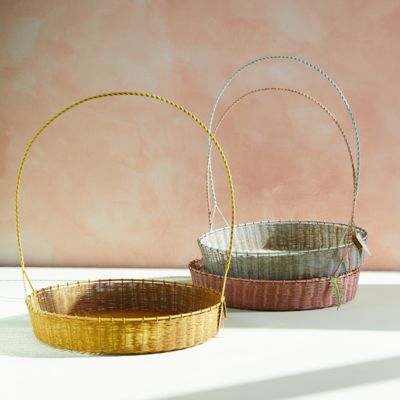 Colorful Iron Easter Basket, Large