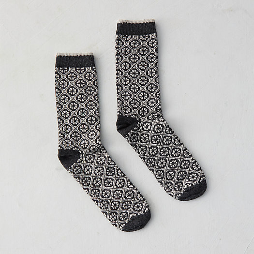 View larger image of Cashmere Blend Women's Socks, Medallion