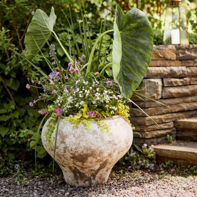 Tall Geo Terracotta Planter - Terrain