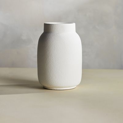 Matte Terracotta Vase, Large Wide Top