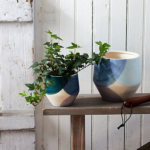View larger image of Geo Painted Ceramic Planter, 7"