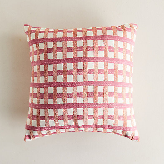 View larger image of Textured Plaid Outdoor Pillow