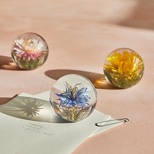 View larger image of Resin Floral Paperweight, Small