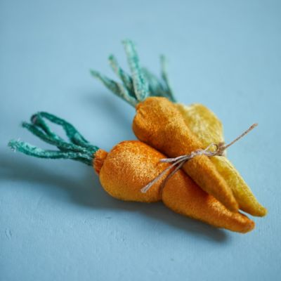 Velvet Carrots, Set of 3
