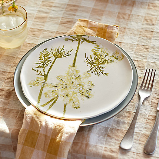 View larger image of Queen Anne's Lace Ceramic Salad Plate