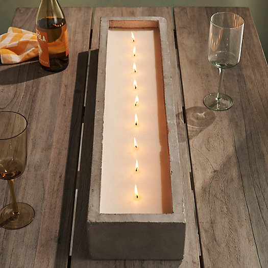 View larger image of Cement Trough Candle, Citronella