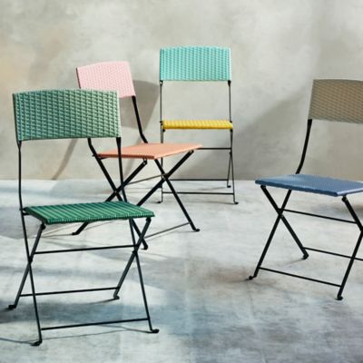 Colorblock Woven Side Chair