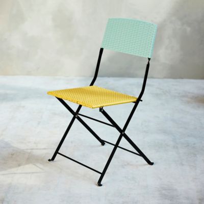 Colorblock Woven Side Chair