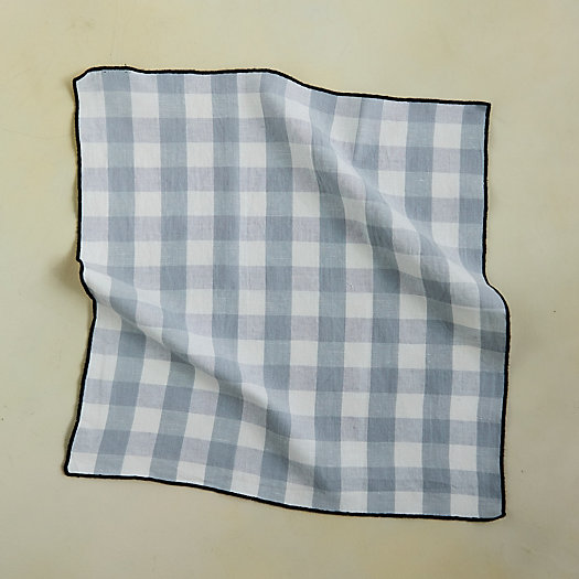 View larger image of Gingham Linen Napkin