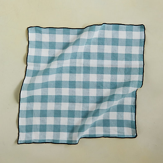 View larger image of Gingham Linen Napkin