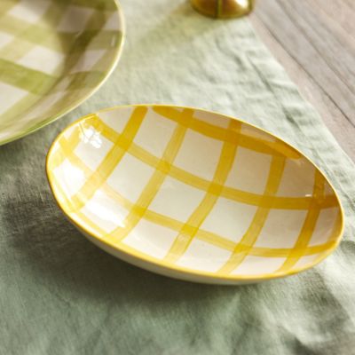 Gingham Candy Dish