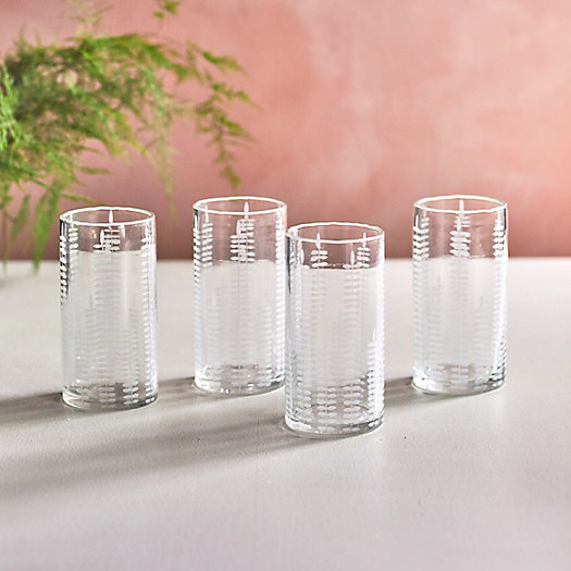 View larger image of Etched Vines Glasses, Set of 4