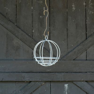 Zinc Sphere Hanging Basket, 11" Terrain