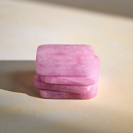 View larger image of Dyed Alabaster Square Coasters, Set of 4