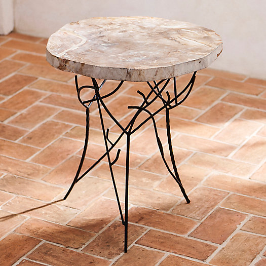 View larger image of Petrified Wood Side Table