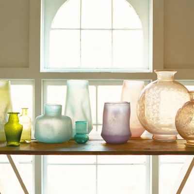 Dimpled Glass Vase