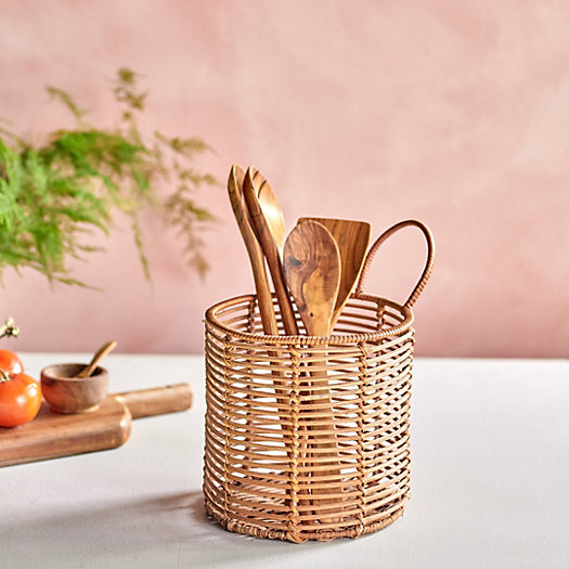 View larger image of Rattan Storage Caddy, Round