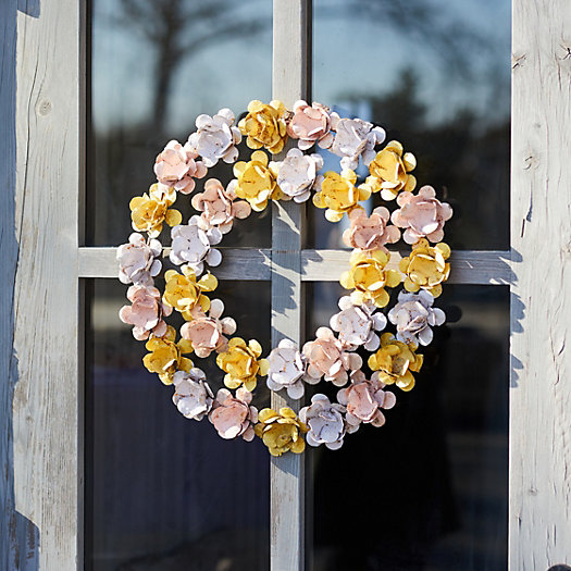 View larger image of Pastel Roses Iron Wreath