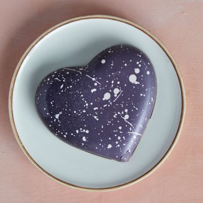 Aurora Grace Caramel Chocolate Hand-Painted Heart