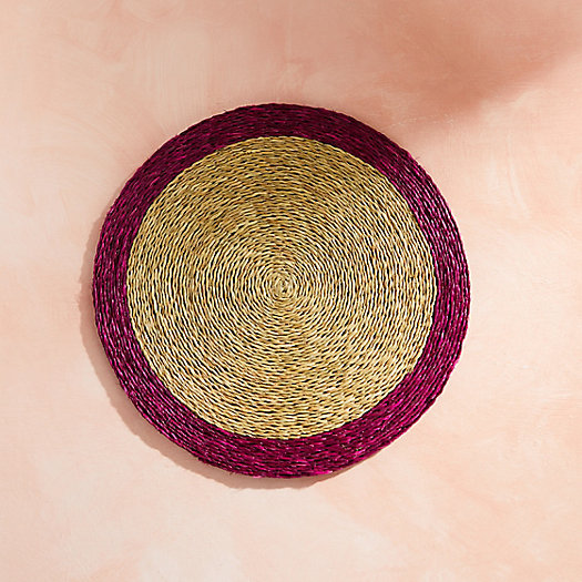 View larger image of Woven Charger, Color Rim
