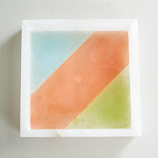 View larger image of Tri Color Alabaster Stone Tray