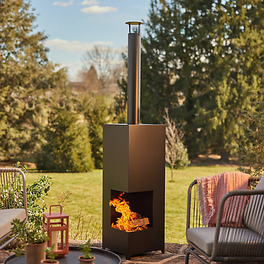 View larger image of Angled Geo Chiminea