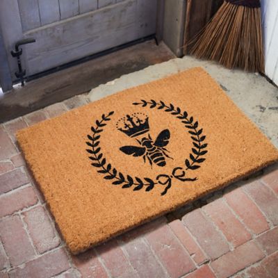 Crowning Bee Coir Doormat