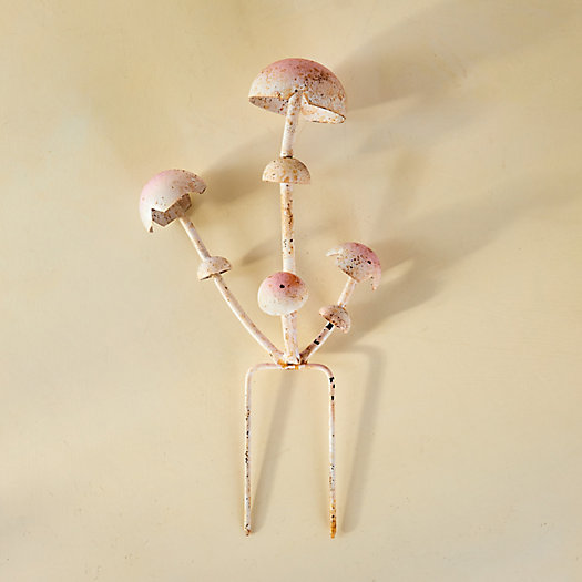View larger image of Pink Multi Mushroom Iron Stake