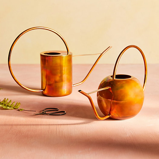 View larger image of Copper Watering Can, Round