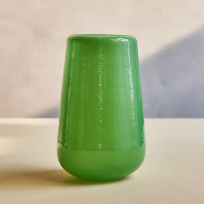 Organic Shaped Pastel Glass Vase