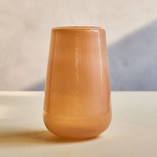 View larger image of Organic Shaped Pastel Glass Vase