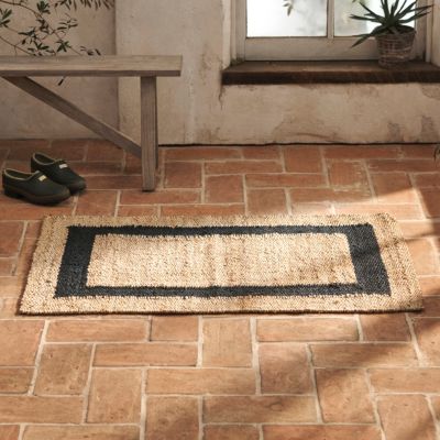 Black Border Jute Rug Terrain