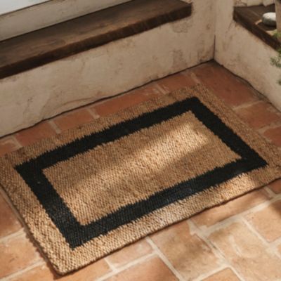 Black Border Jute Rug Terrain