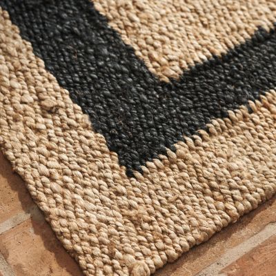 Black Border Jute Rug Terrain