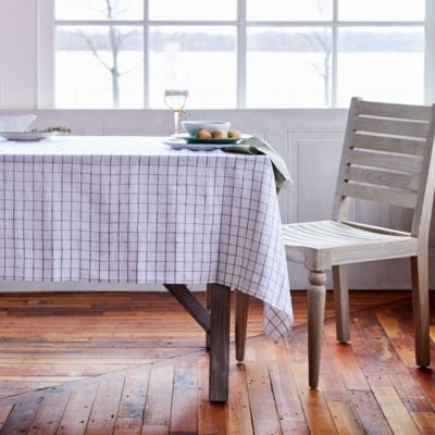 Windowpane Linen Tablecloth