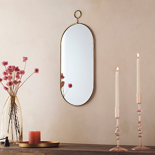 View larger image of Oval Mirror in Gold Frame