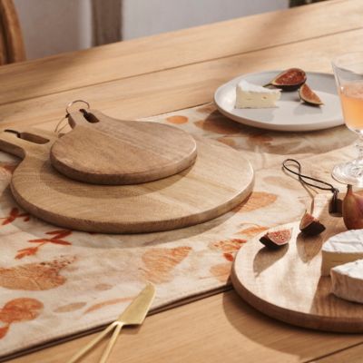 Round Serving Board with Hanging Loop