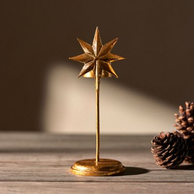 Mirrored Gold Heart Tree Topper - Terrain