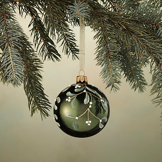 View larger image of Mistletoe Glass Globe Ornament