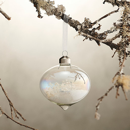 View larger image of Dried Florals Iridescent Drop Ornament