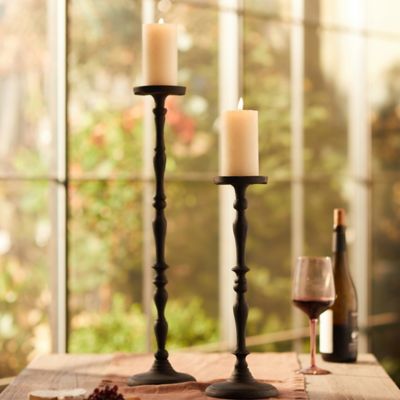 Footed Pillar Candle Holder