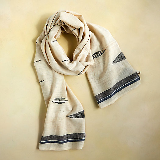 View larger image of Stripe Geo Silk Blend Scarf