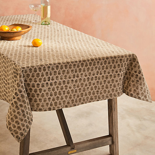 View larger image of Tulsi Leaf Neutrals Tablecloth