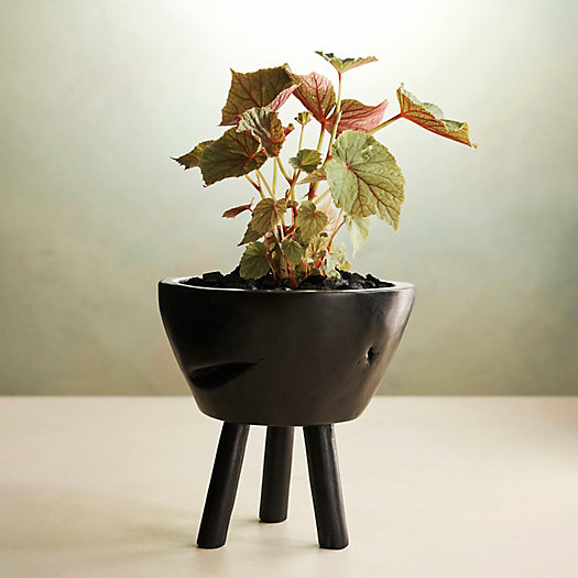 View larger image of Footed Reclaimed Teak Root Pot